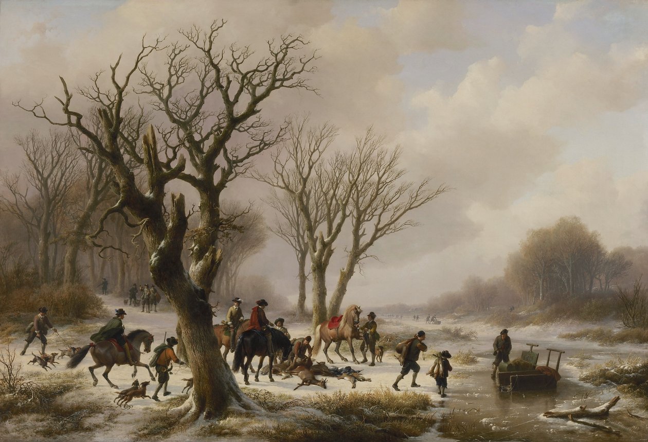 Après la chasse - Eugene Joseph Verboeckhoven