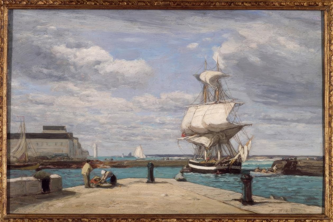Honfleur, le port - Eugene Louis Boudin