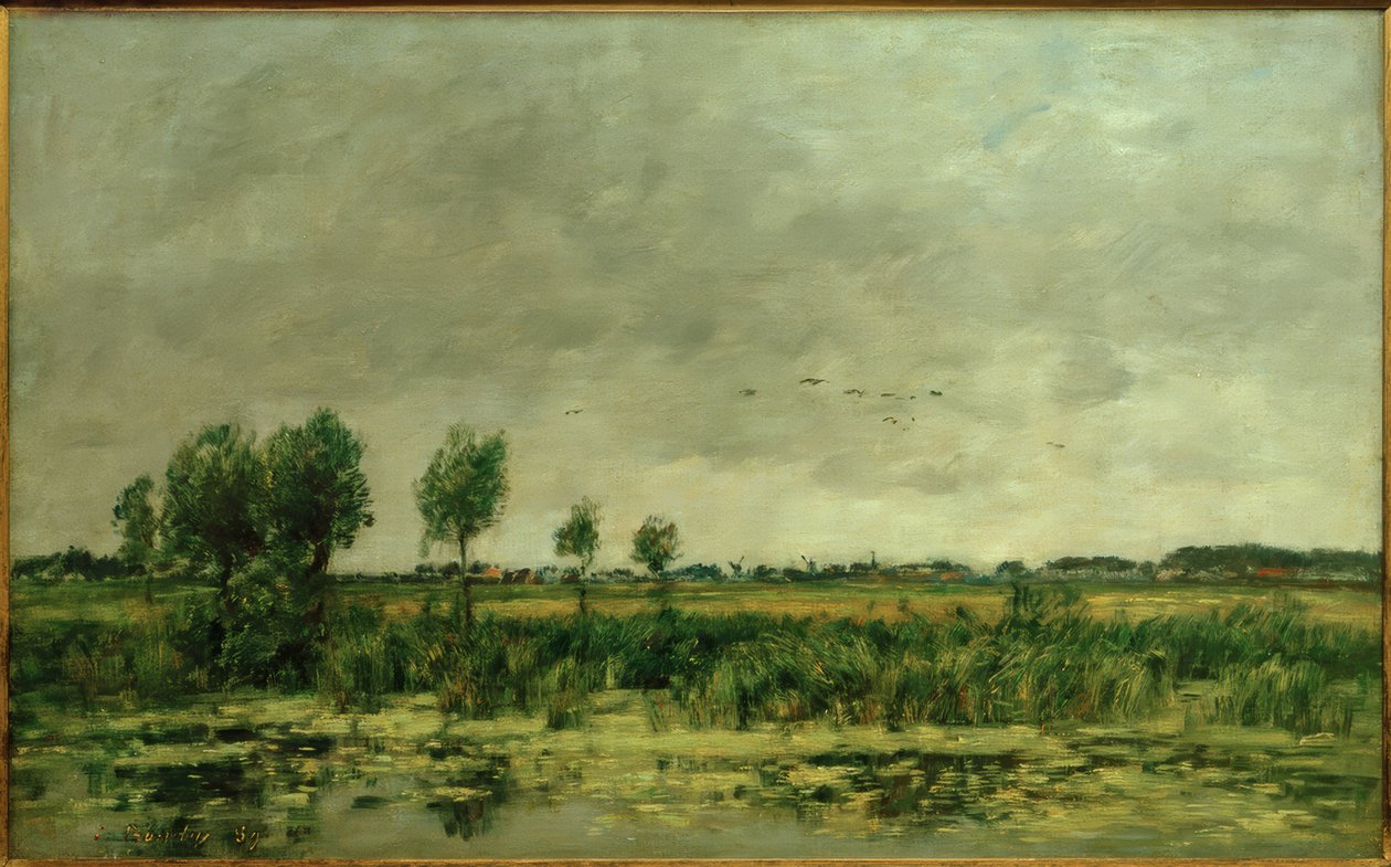 Marais près de Honfleur - Eugene Louis Boudin