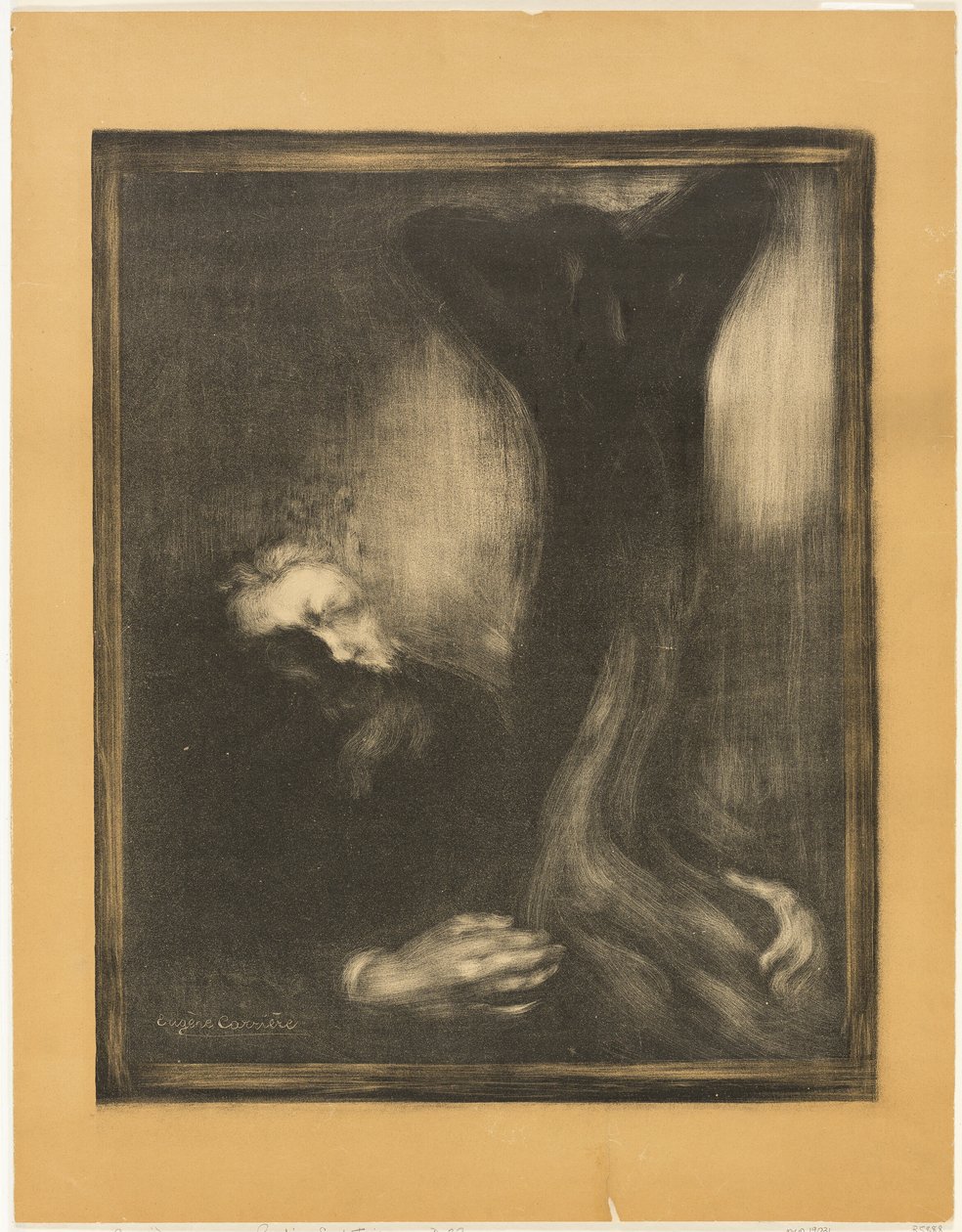Rodin sculptant - Eugène Carrière