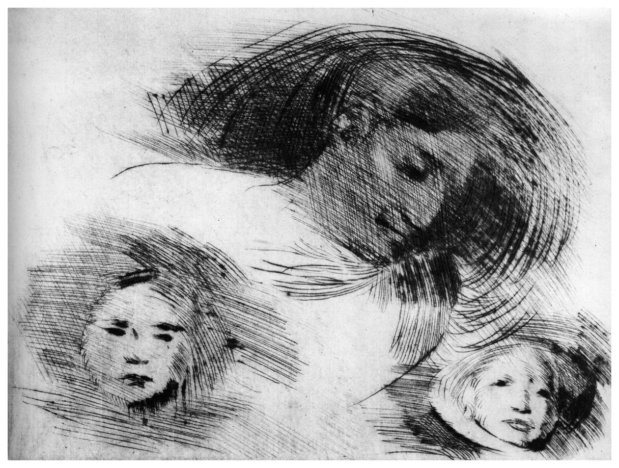 Esquisse grossière, vers 1870-1905 - Eugène Carrière