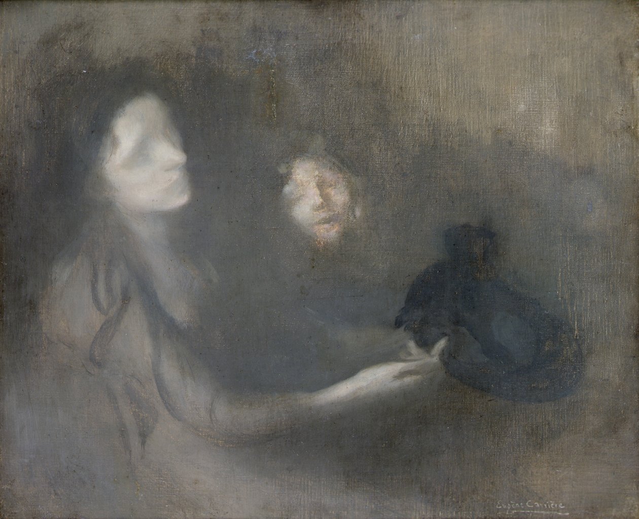 Femme au chapeau - Eugène Carrière