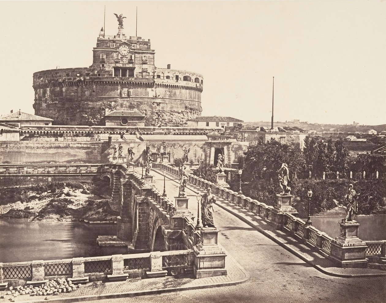 Ponte e Castel S. Angelo, 1848-1852 - Eugène Constant