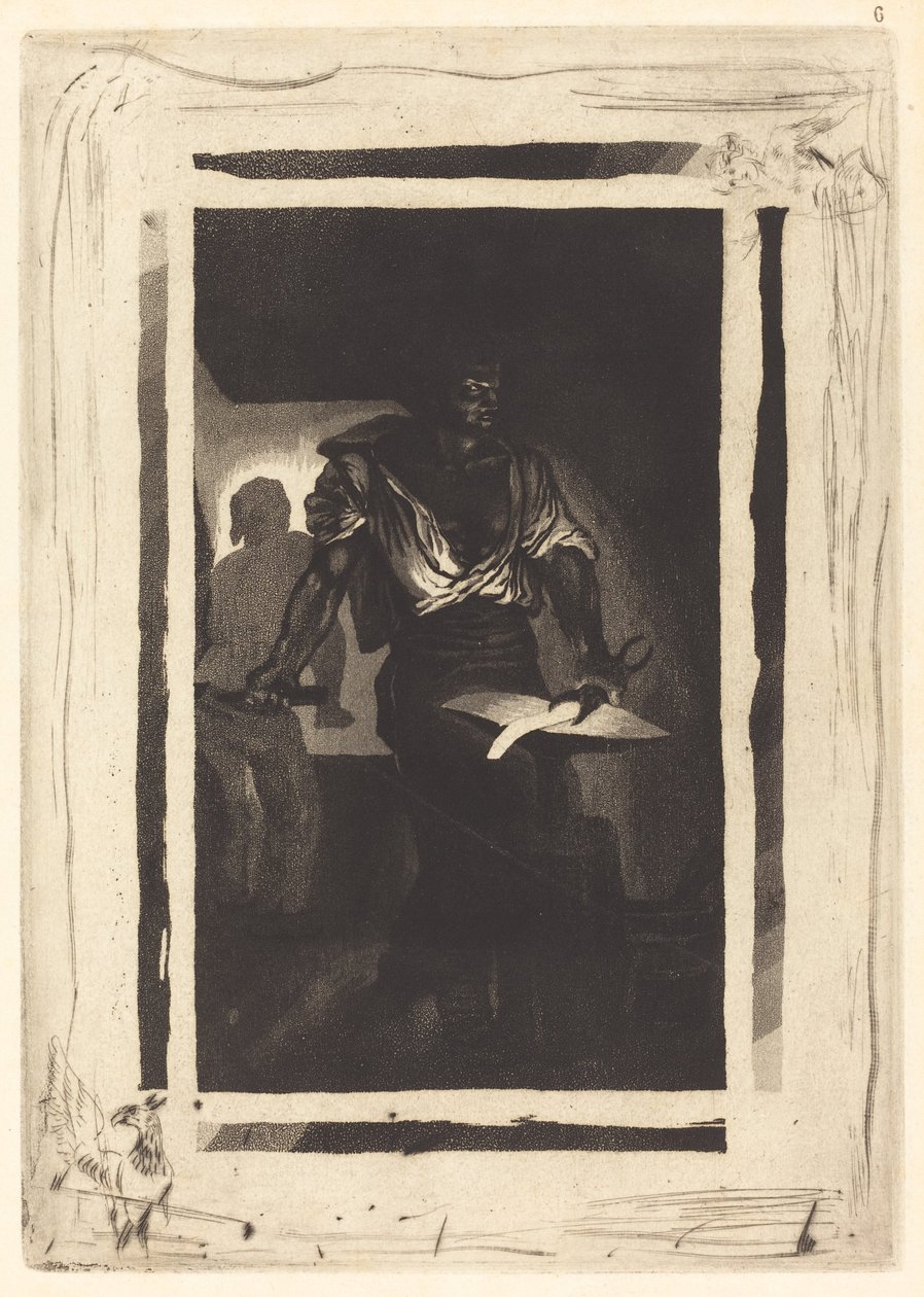 Un Forgeron - Eugène Delacroix