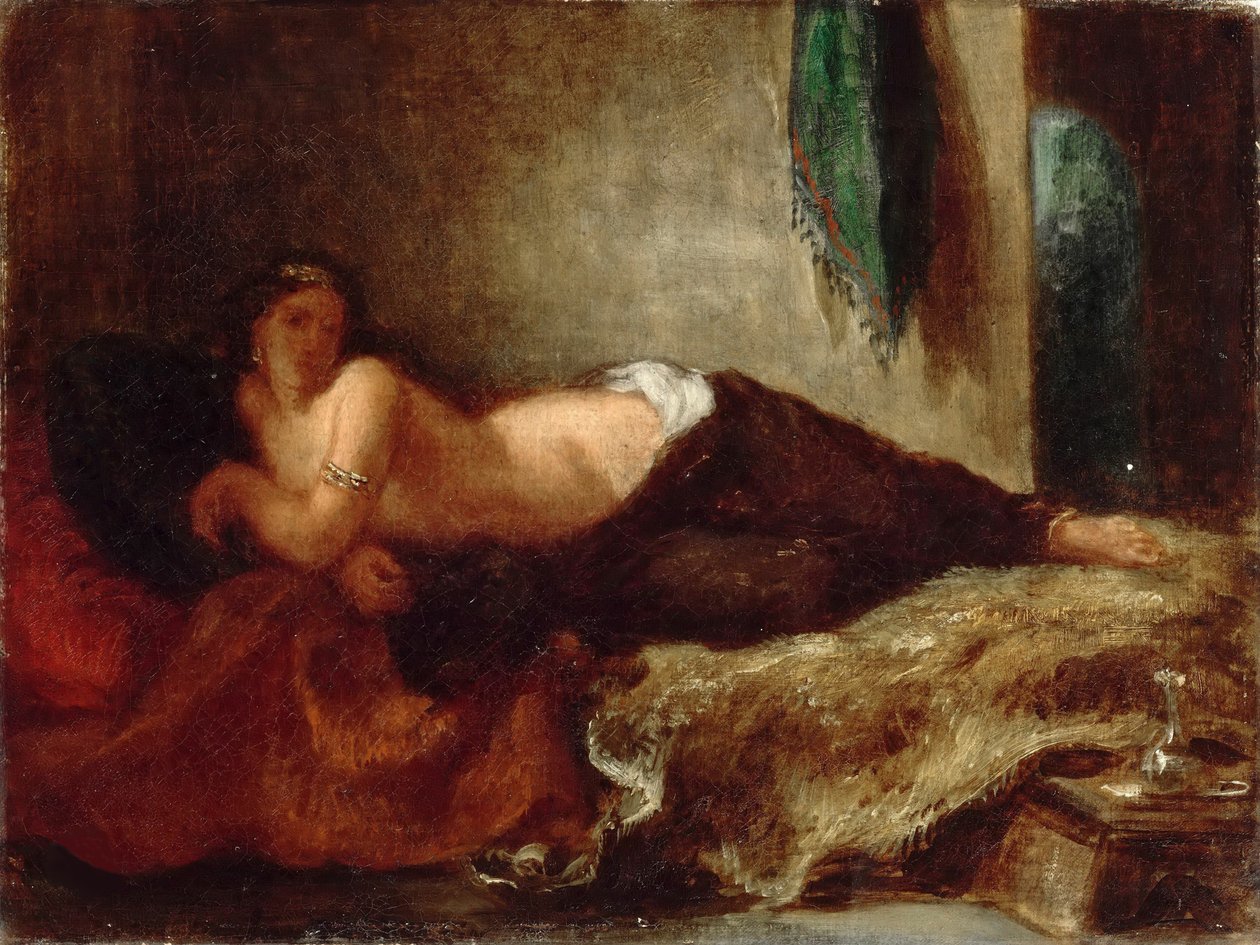 Une odalisque, vers 1849 - Eugène Delacroix