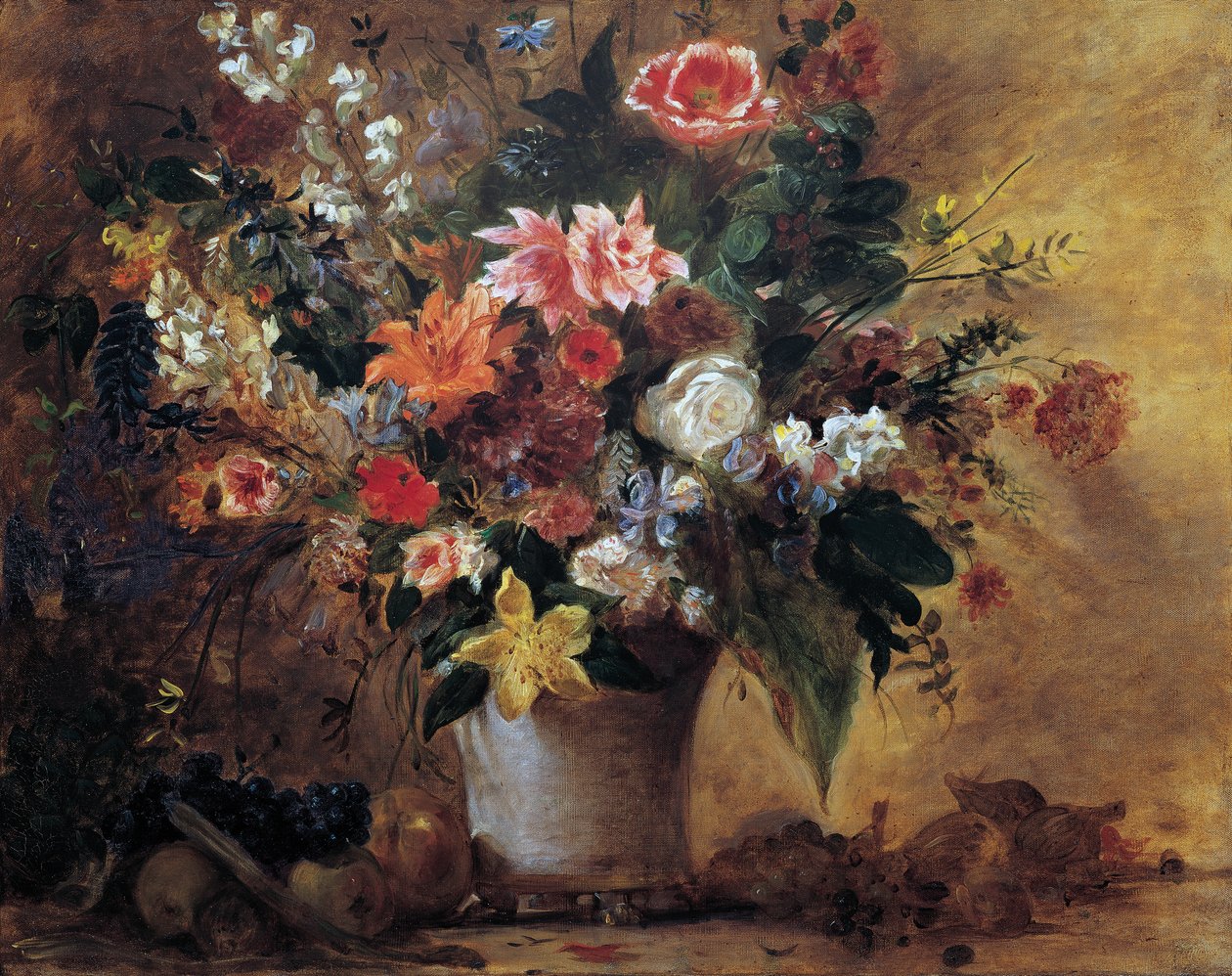 Nature morte de fleurs - Eugène Delacroix