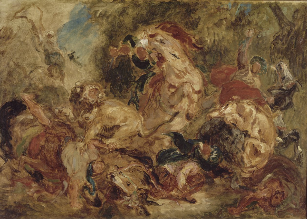 Chasse aux lions - Eugène Delacroix