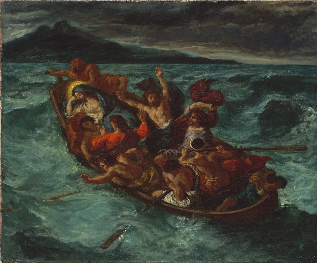 Le Christ endormi pendant la tempête - Eugène Delacroix
