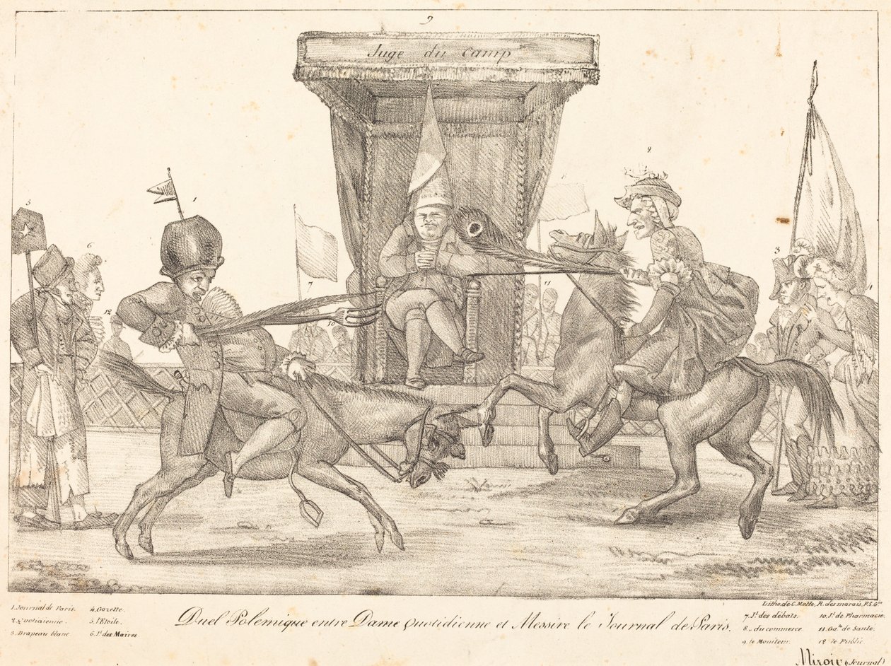 Duel polémique - Eugène Delacroix