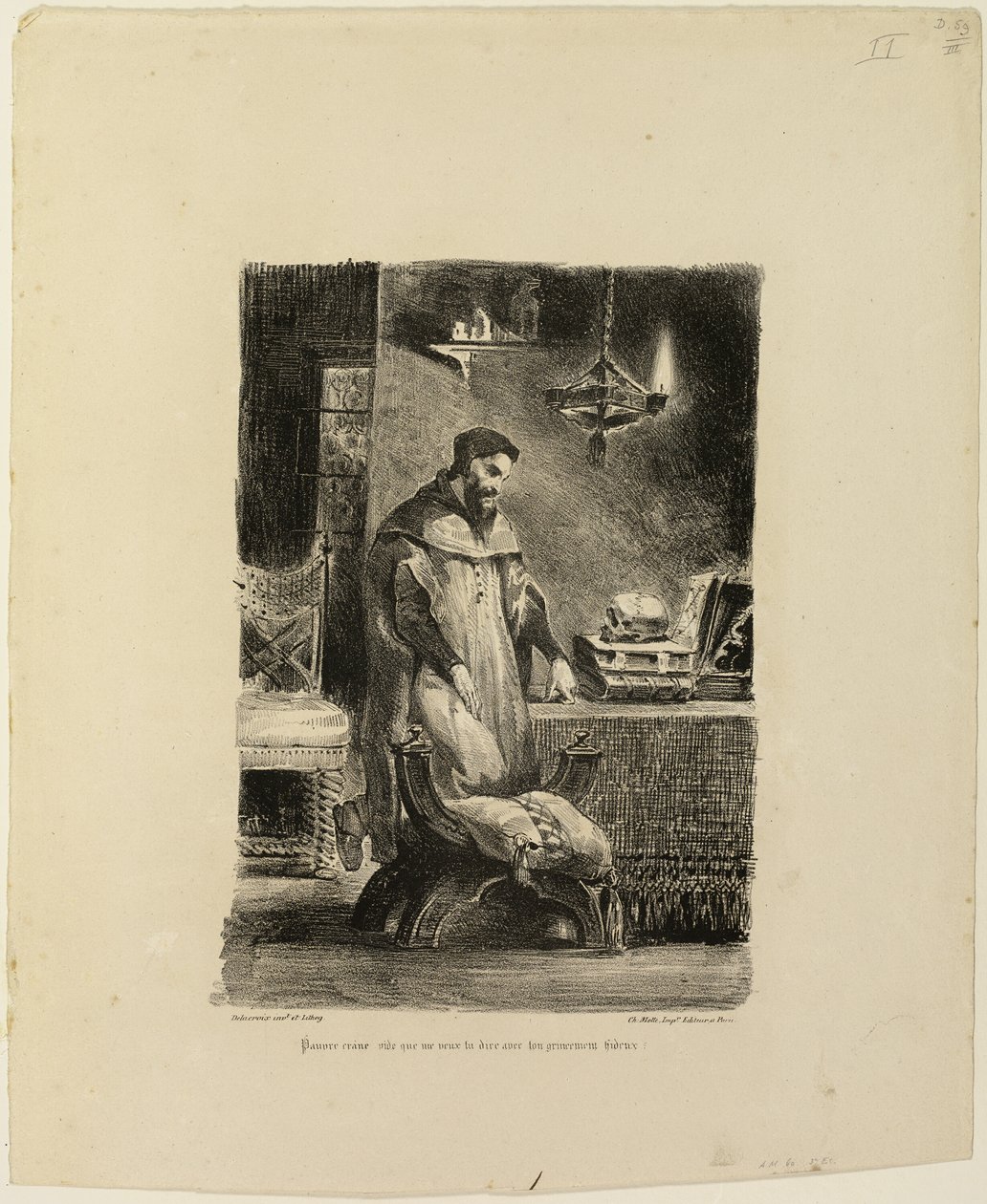 Faust dans son étude - Eugène Delacroix