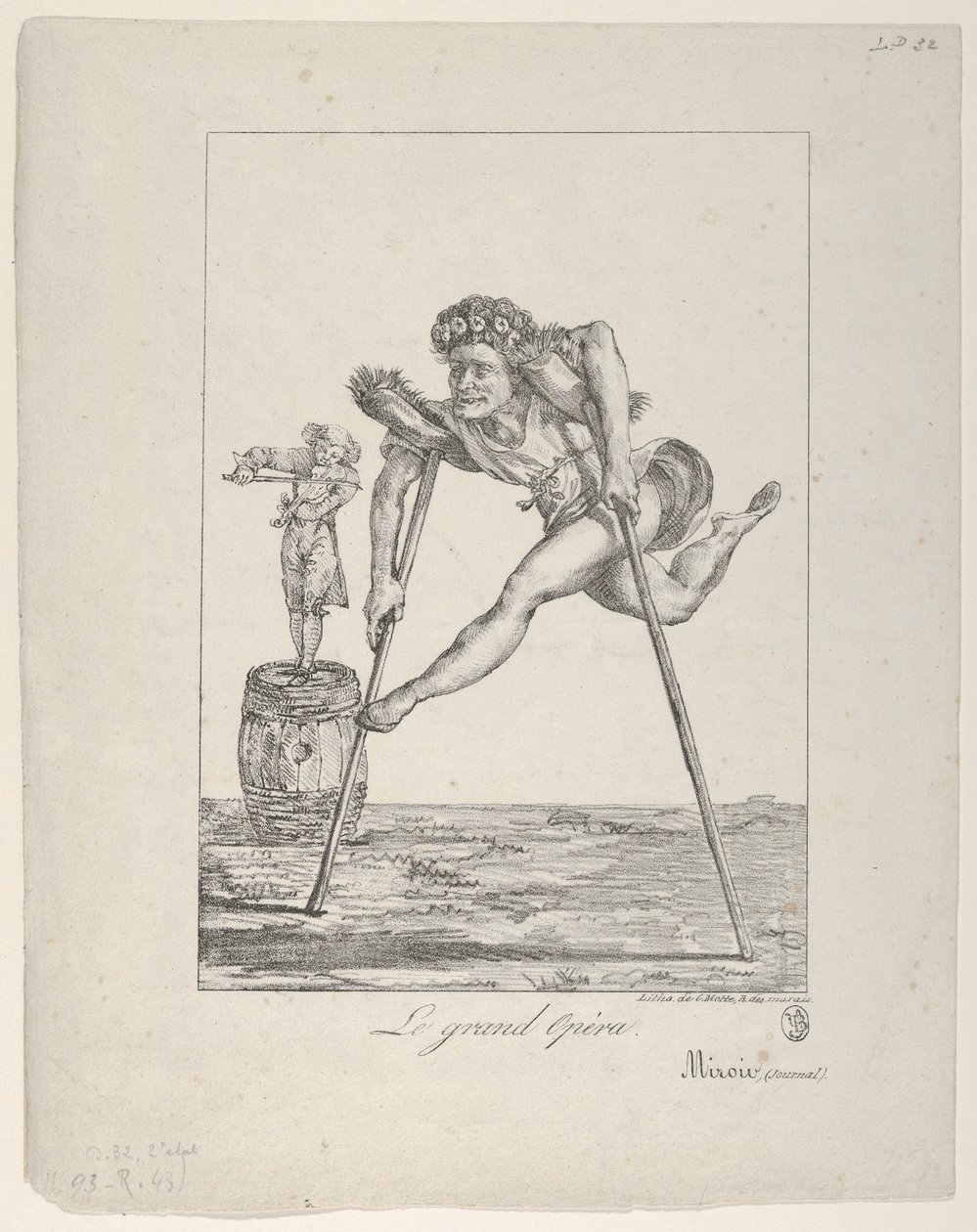 Le Grand Opéra, 1821 - Eugène Delacroix