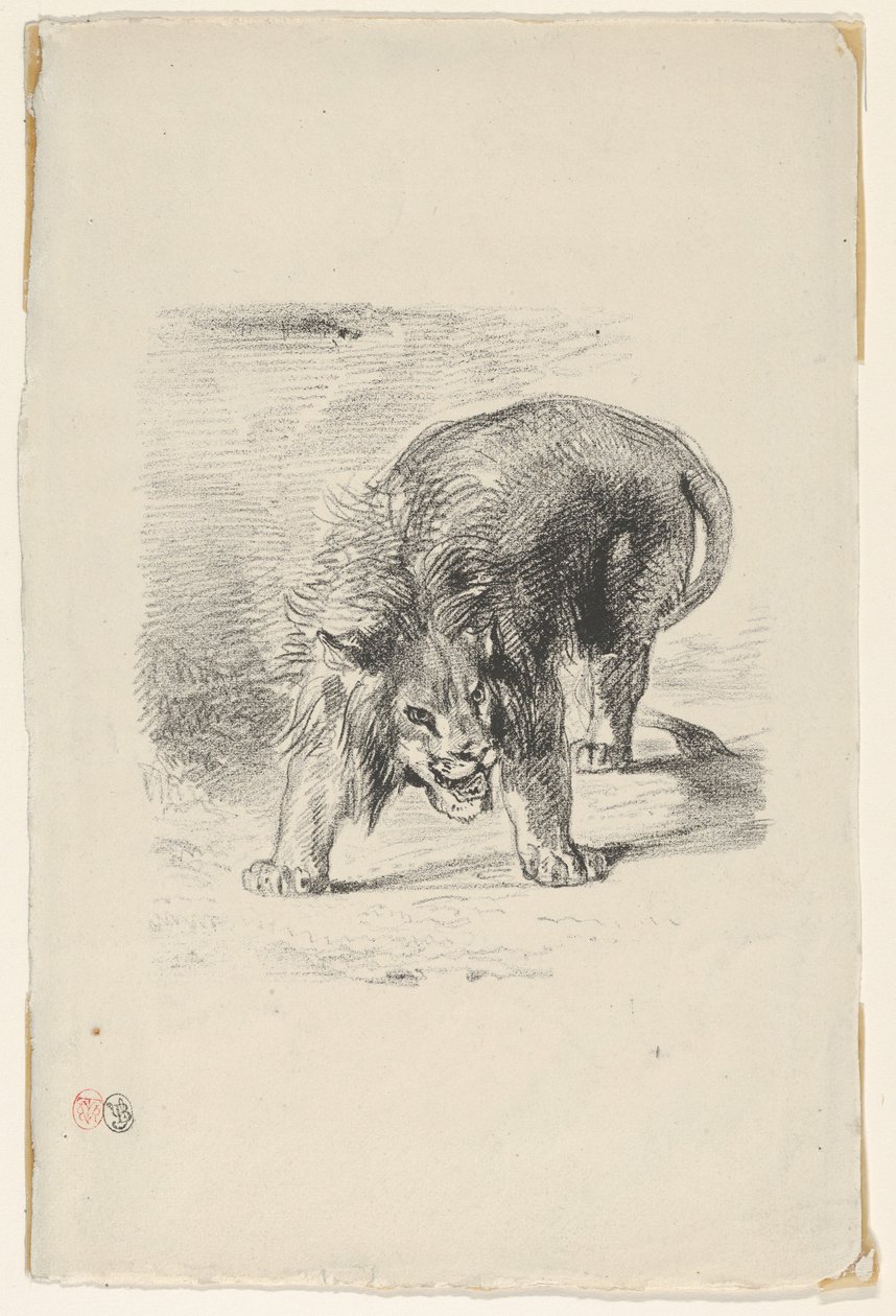 Lion Debout, 1833 - Eugène Delacroix