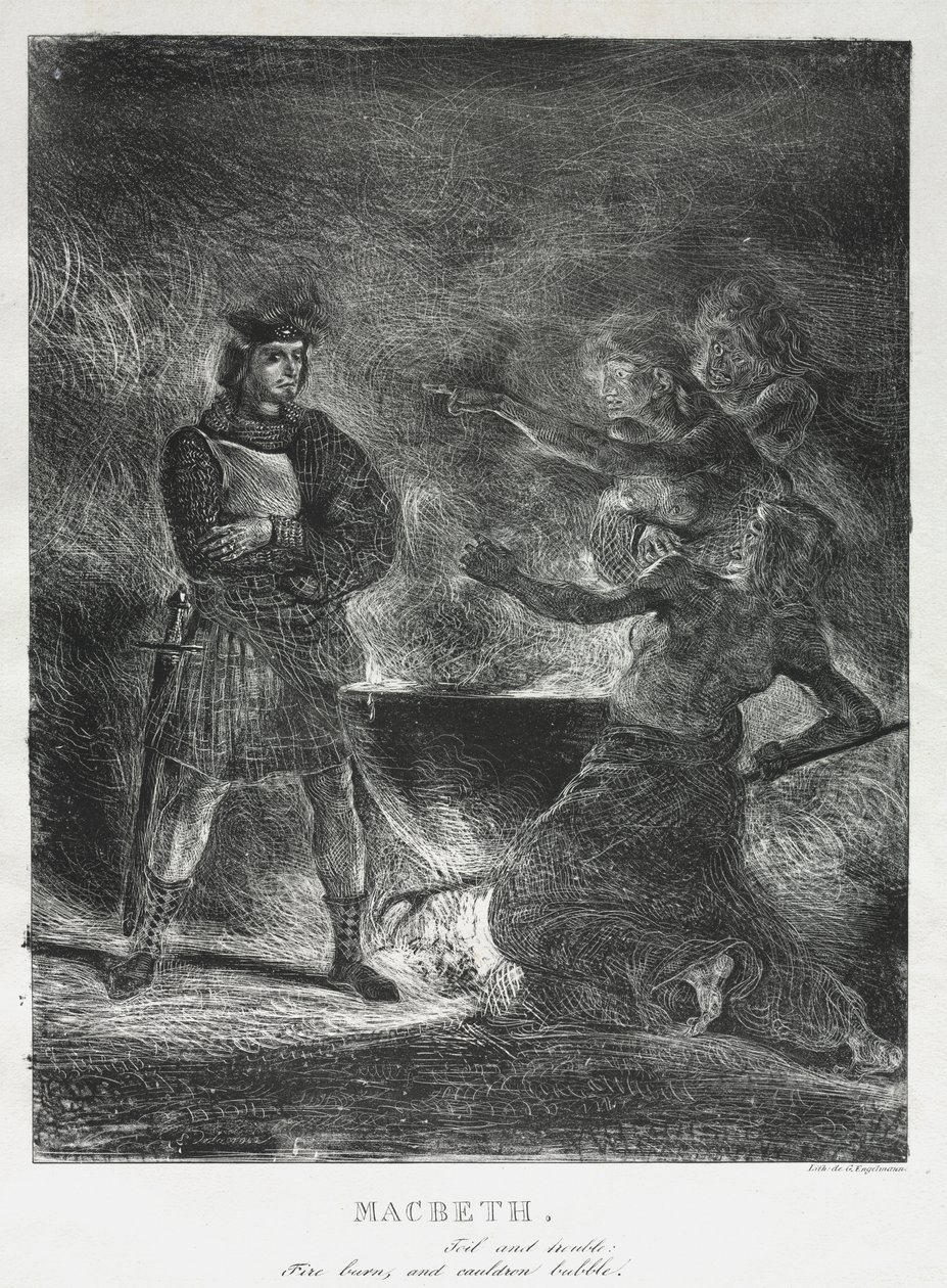 Macbeth consultant les sorcières - Eugène Delacroix