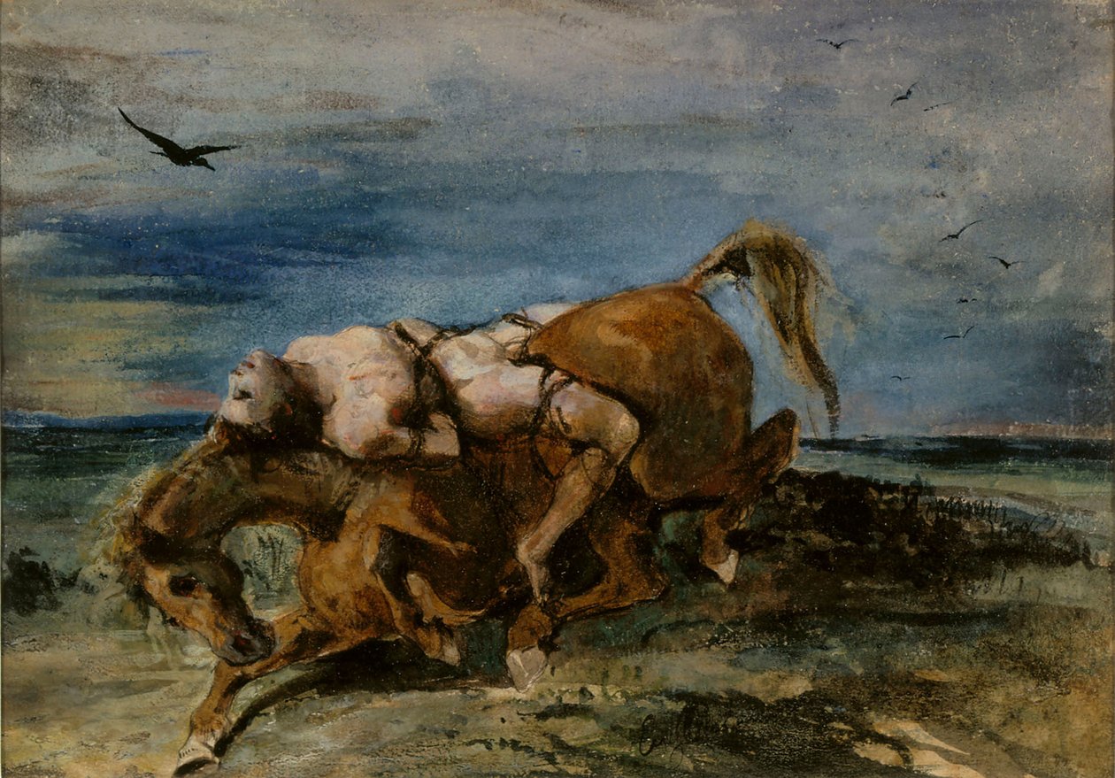Mazeppa sur le cheval mourant, 1824 - Eugène Delacroix
