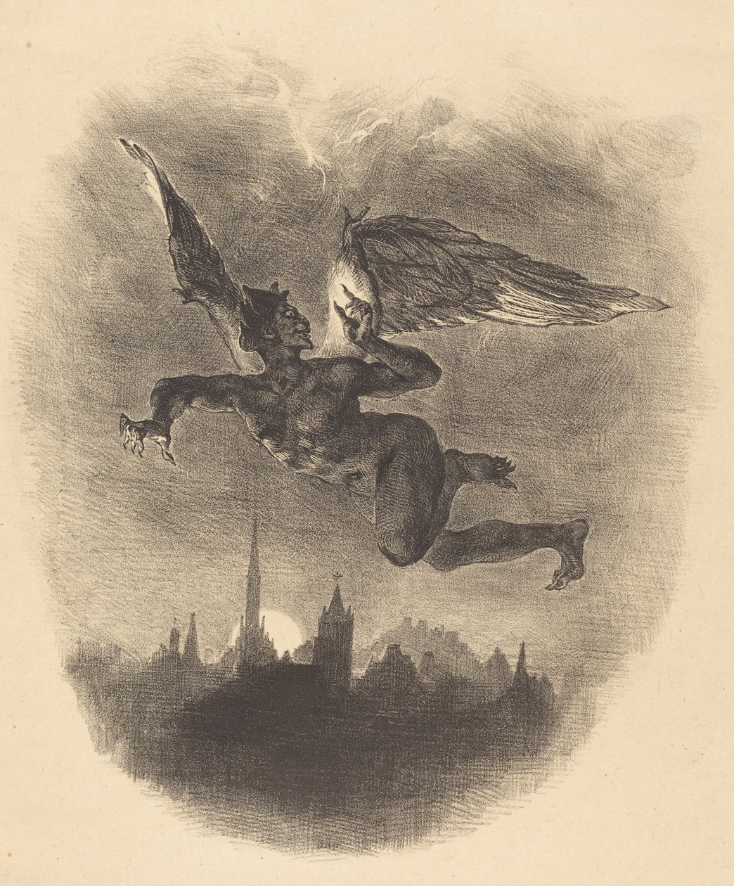 Mephistopheles dans les airs - Eugène Delacroix