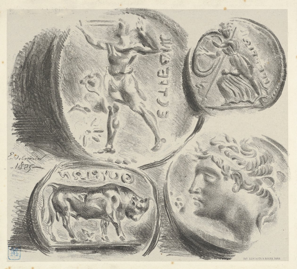 Études de quatre pièces grecques, 1825 - Eugène Delacroix