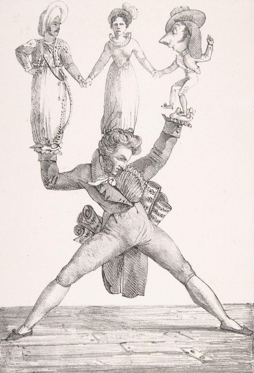 Théâtre Italien, 1821 - Eugène Delacroix