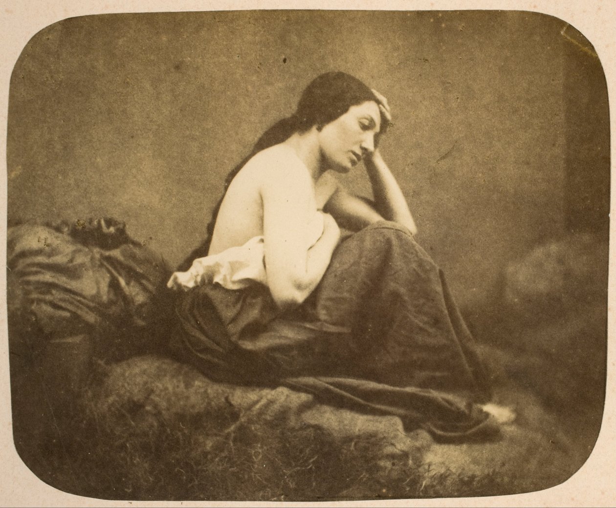 Portrait féminin - Eugène Durieu