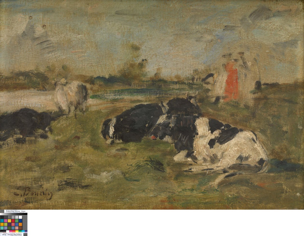 Vaches dans un pré - Eugene Louis Boudin