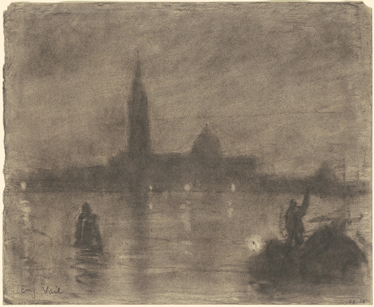 Soir, San Giorgio Maggiore, Venise - Eugène Vail