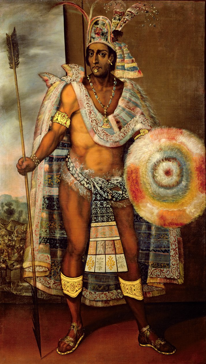 Portrait de Montezuma II - European School