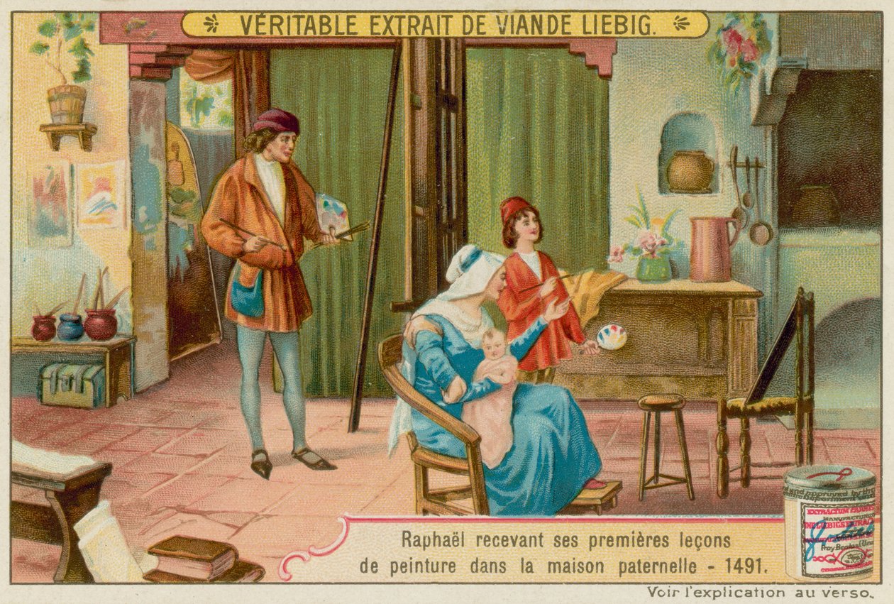 Première leçon de peinture de Raphaël - European School