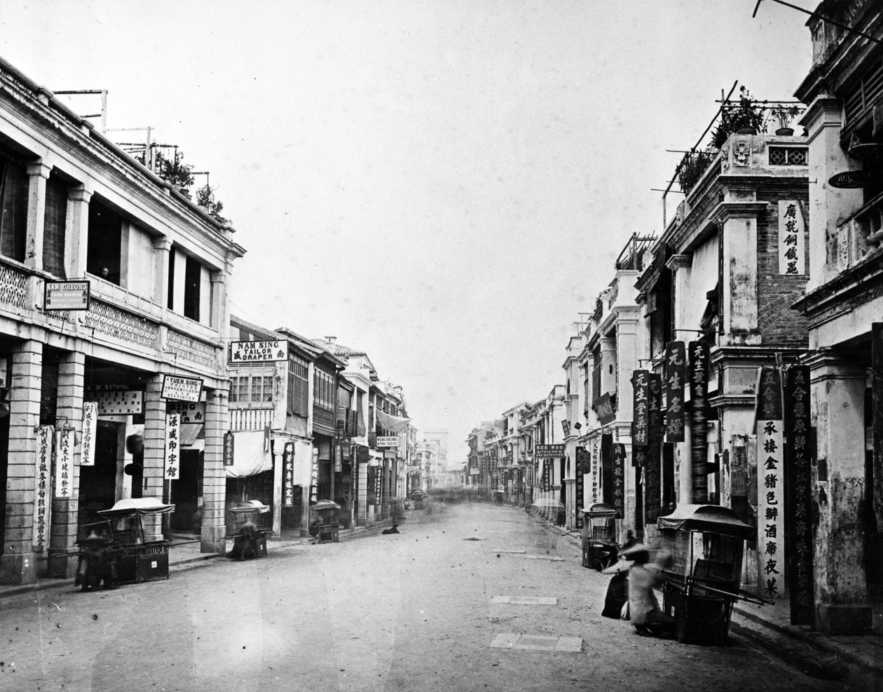 Queens Road, Hong Kong, vers 1875 - European Photographer