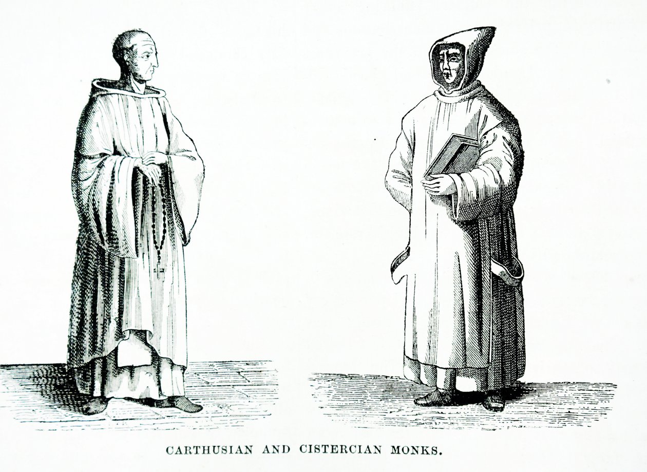 Un moine chartreux et cistercien - European School