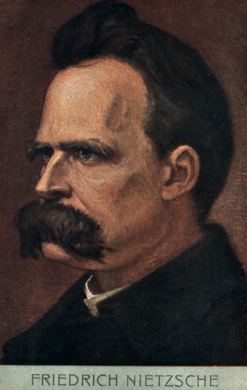 Friedrich Nietzsche (litho couleur) - European School