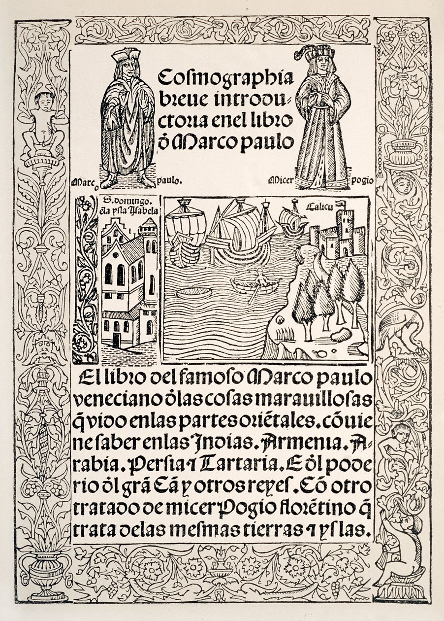 Frontispice du Il Milione de Marco Polo - European School