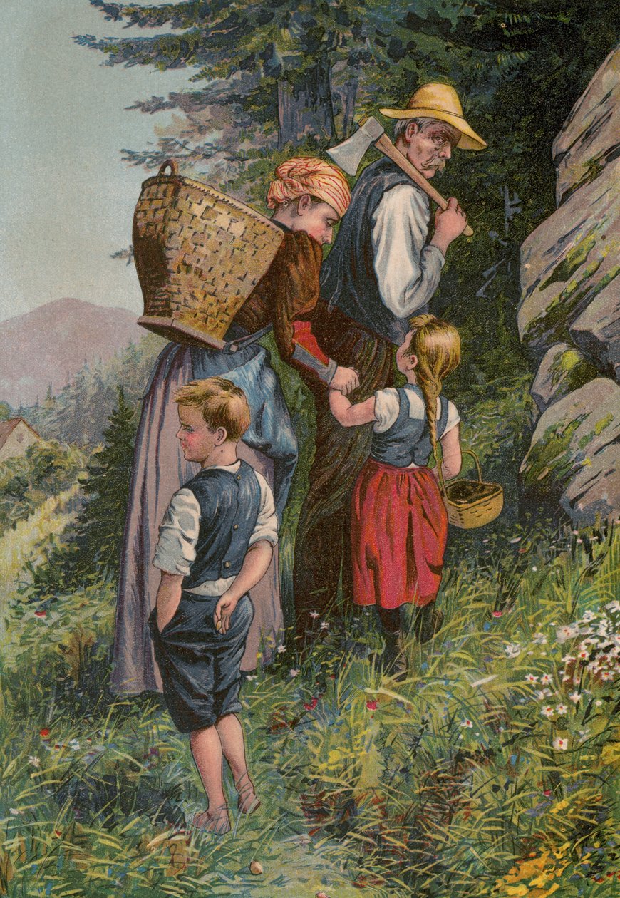 Contes de Grimms : Hansel et Grethel (chromolitho) - European School