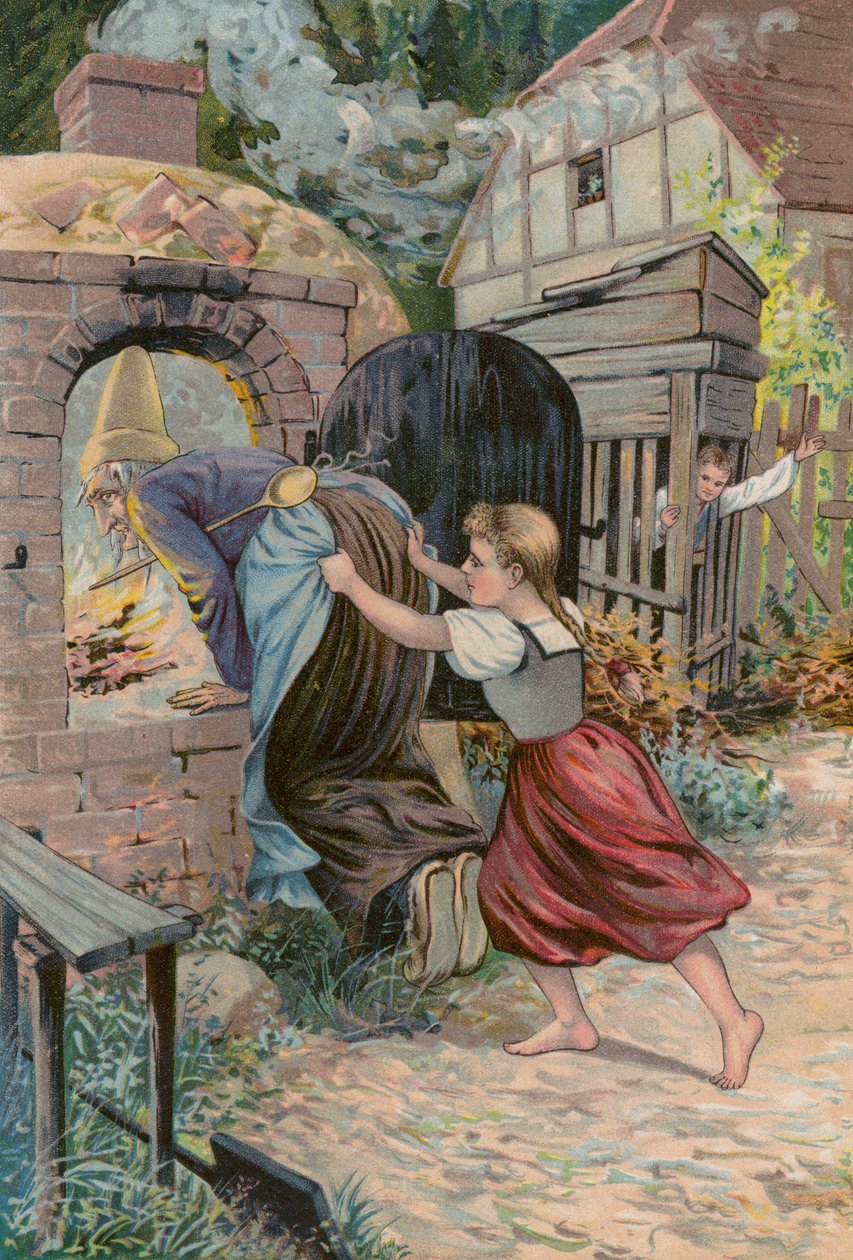 Contes de Grimms : Hansel et Grethel (chromolitho) - European School