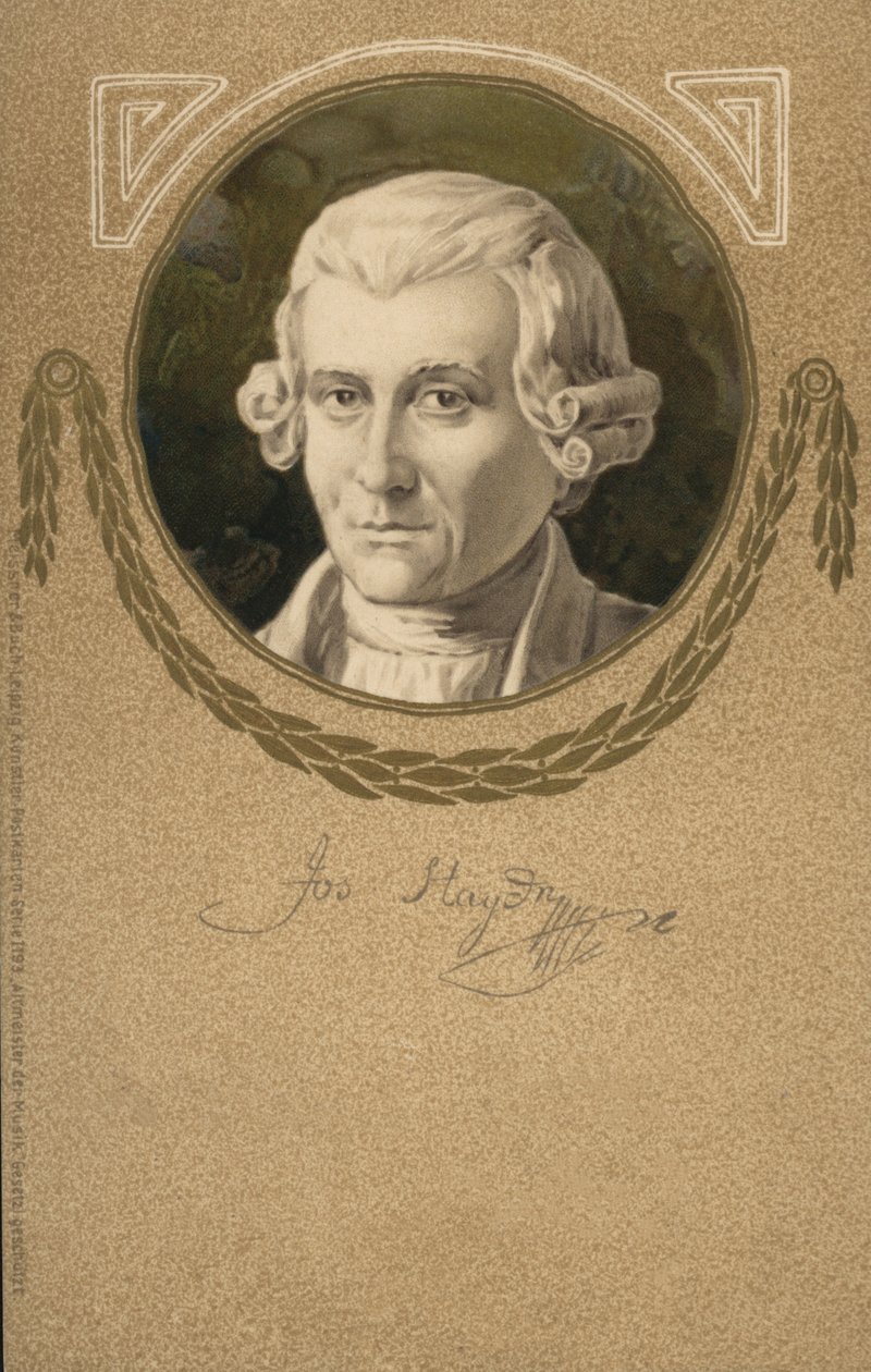 Joseph Haydn (lithographie couleur) - European School
