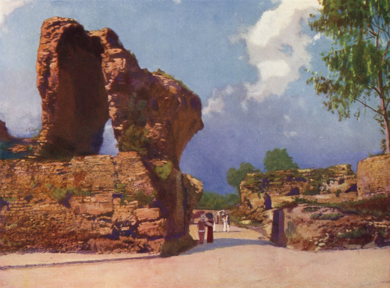 Nice, Les Arenes de Cimiez (colour litho) - European School