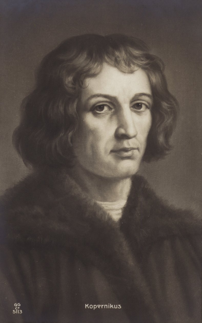 Nicolas Copernic (1473-1543), astronome polonais (lithographie) - European School