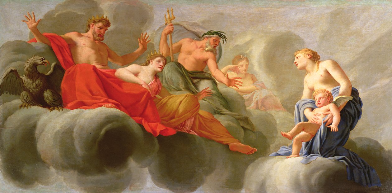 Vénus présentant Cupidon à Jupiter - Eustache Le Sueur