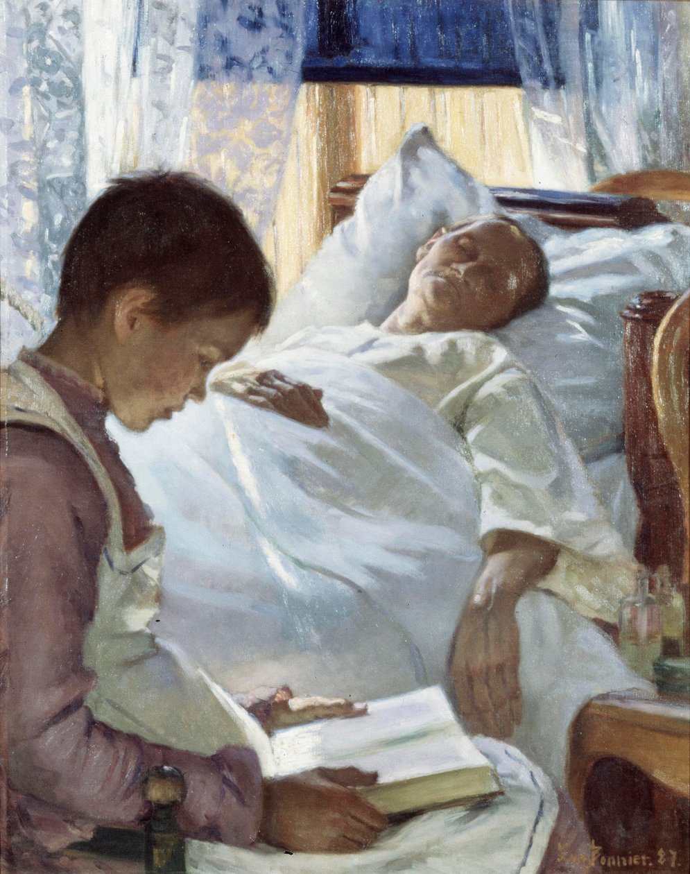 Réflexion en bleu, 1887 - Eva Bonnier