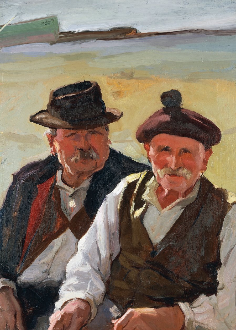 Vieux pêcheurs - Evasio Montanella