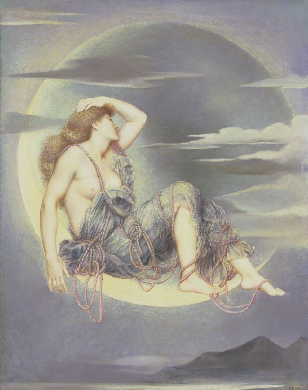 Luna, 1885 - Evelyn De Morgan