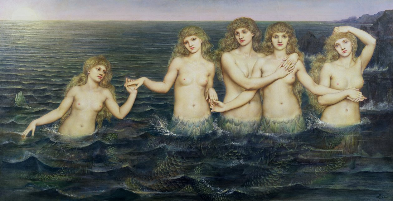 Les Sirènes, 1885-86 - Evelyn De Morgan