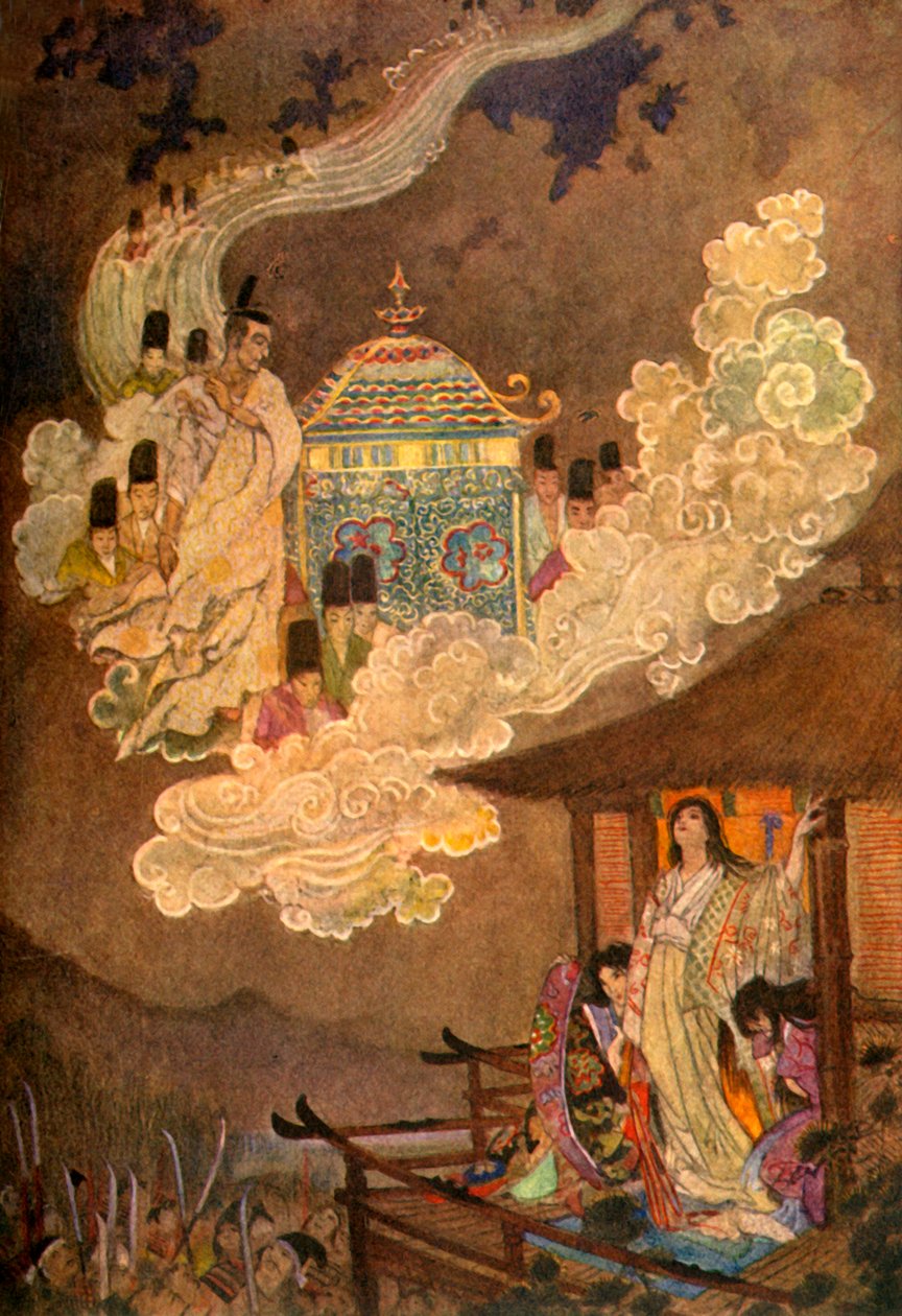 Le peuple de la Lune demande la Dame Kaguya, 1912 - Evelyn Paul