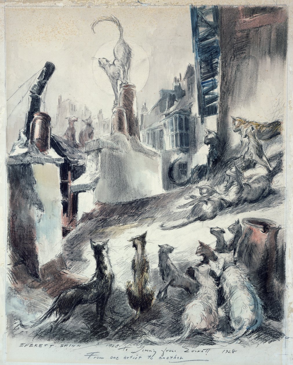 Chats de gouttière - Everett Shinn