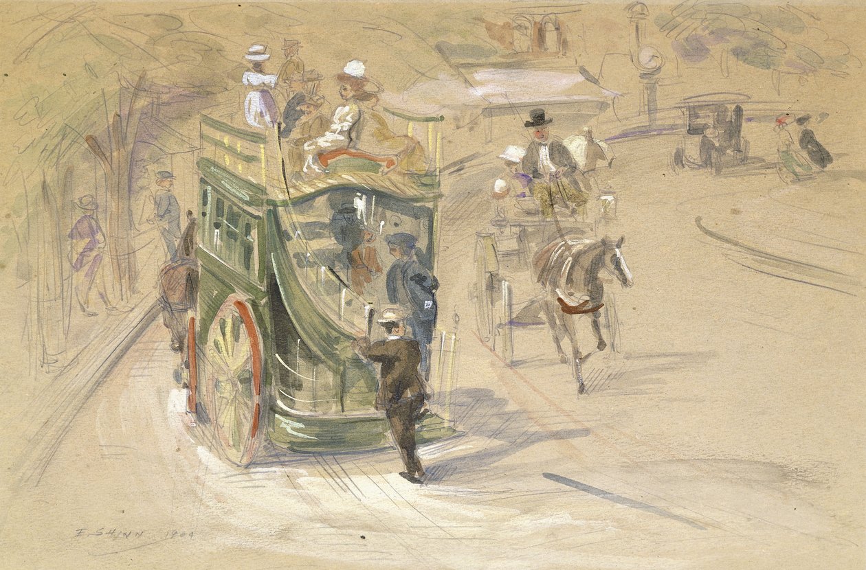 Dans Central Park - Everett Shinn