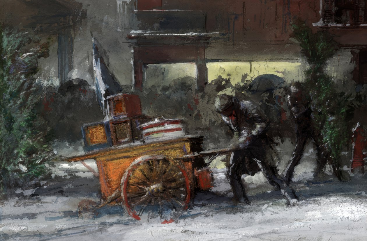 NYC, 14e rue à Noël - Everett Shinn