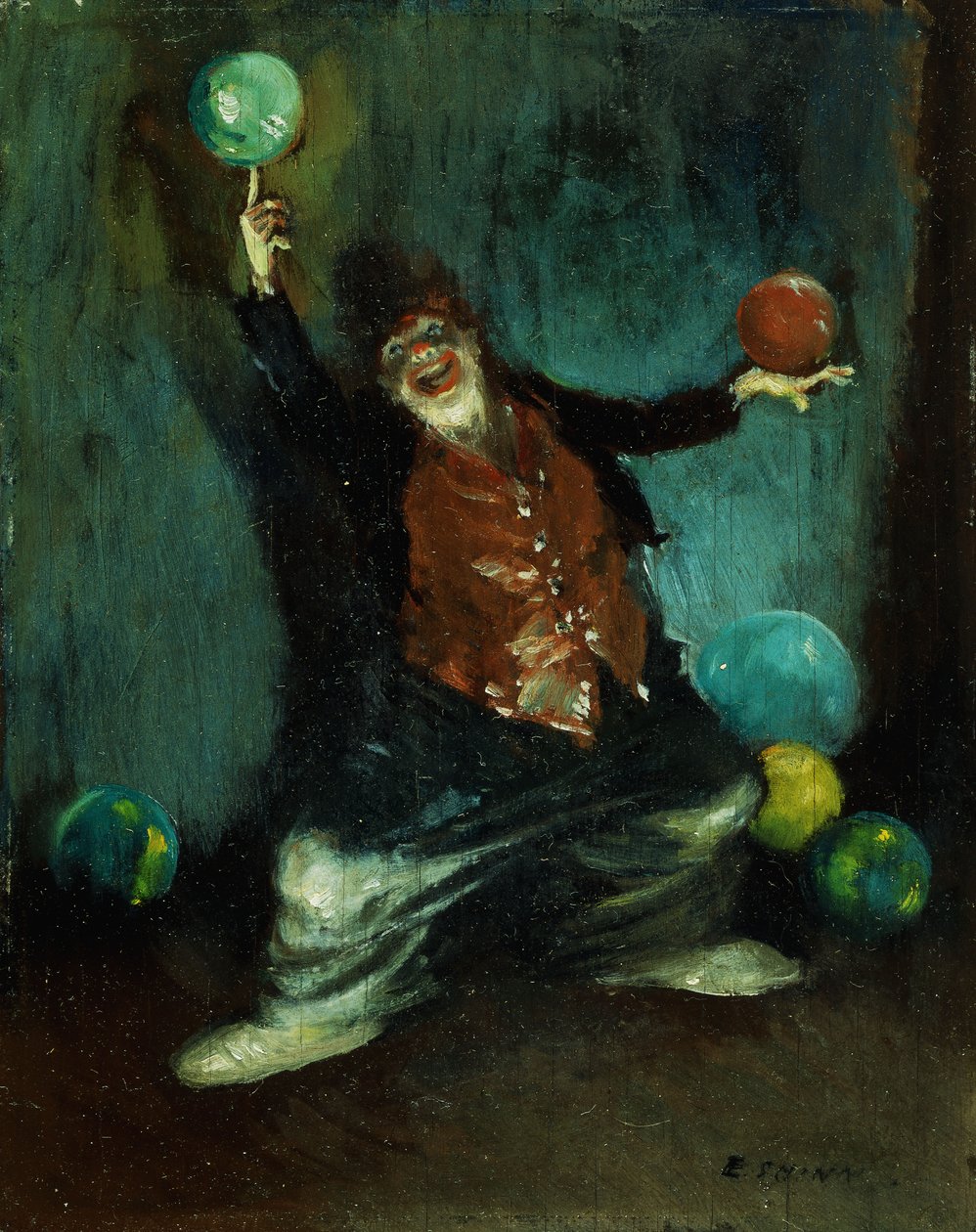 Le Clown Jongleur - Everett Shinn
