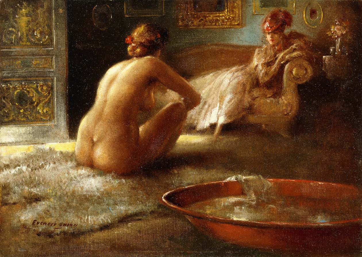 Le voyeur et sa baigneuse - Everett Shinn