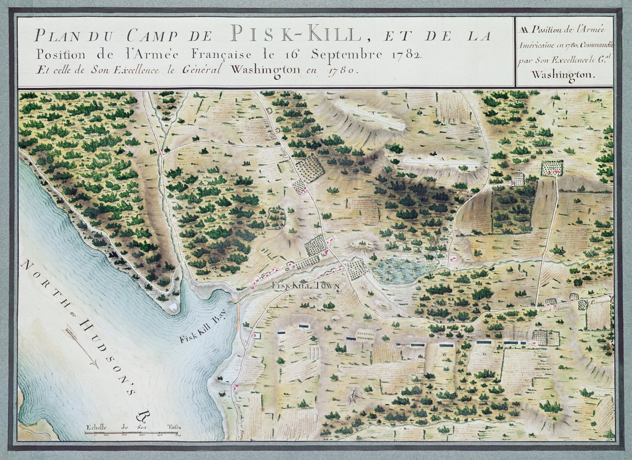 Carte de Fisk-Kill et la position de l