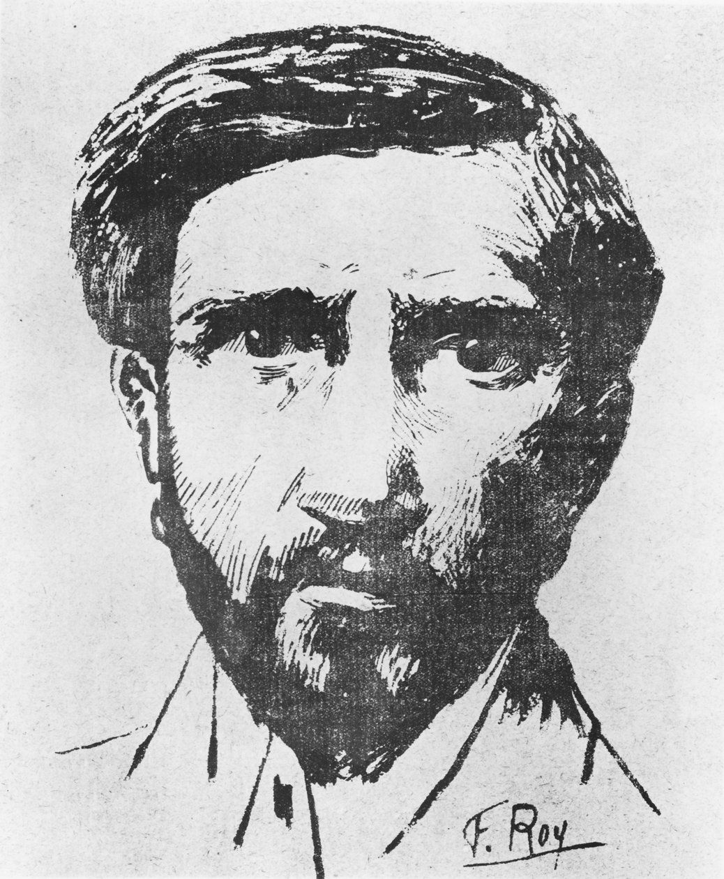 Portrait de Charles Maurras, vers 1898 - F. Roy