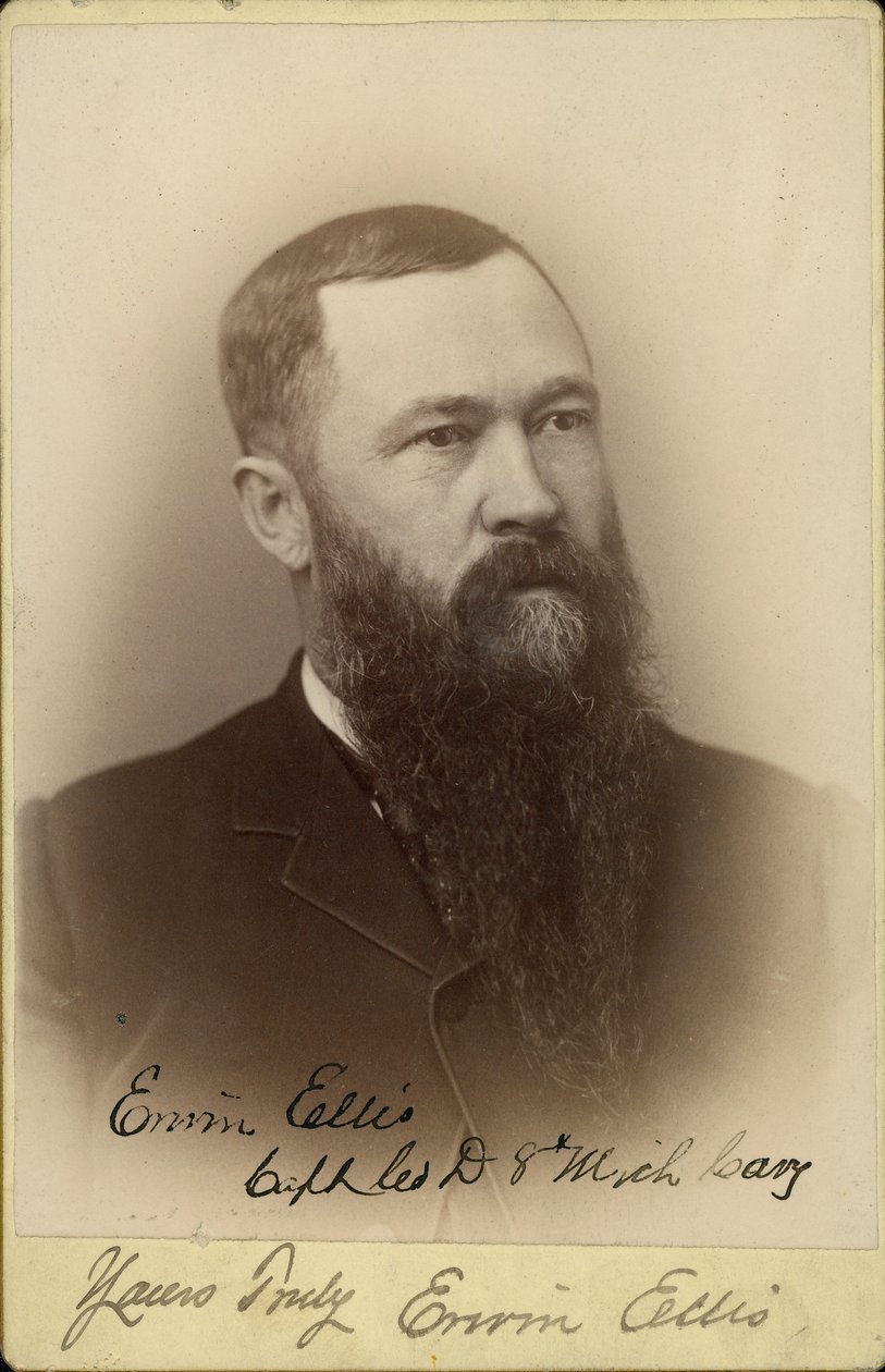 Erwin Ellis, capitaine, compagnie D, 8e cavalerie du Michigan (Union) - F.D. Guild