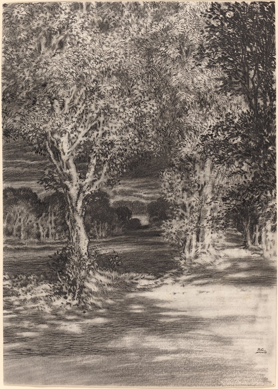 Coucher de soleil et lever de lune à Cilian-Aeron - F.L. Griggs